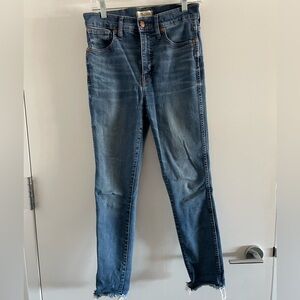 Madewell classic blue high-rise jeans